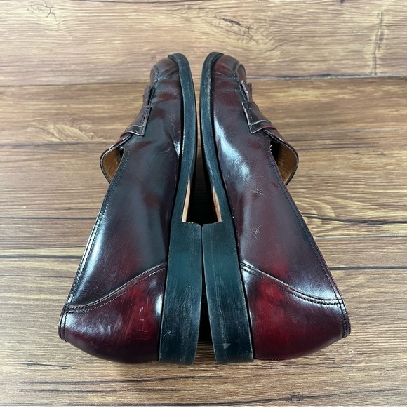 BALLY Glasgow Leather Tassel Slip-On Loafers Men’s Size 10 Shoes - Picture 3 of 11